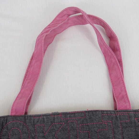 Hello Kitty Tote Bag Sanrio Grey Quilted Shoulder 2013 Purse - Picture 4 of 12